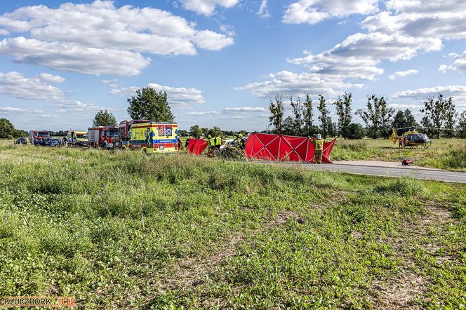 Wypadek śmiertelny pod Kluczborkiem. Zginęli kierowca i pasażer zabytkowej syreny