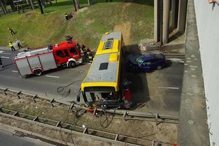 Wypadek autobusu na Puławskiej