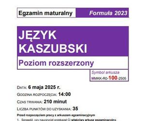 Matura język kaszubski 2025. Sprawdź czy zdałeś! Arkusze CKE