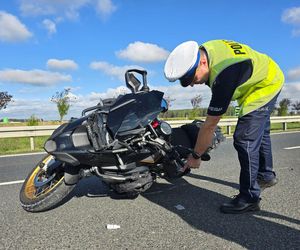 Tragiczny wypadek na S5 koło Leszna. Nie żyje motocyklista