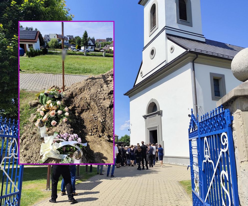 Kolorowe kwiaty i morze łez na pogrzebie Katarzyny z Raby Wyżnej. Zazdrosny mąż zabił ją 10 metrów od domu