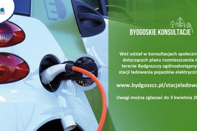 Bydgoszcz. Stacje ładowania pojazdów elektrycznych – skonsultuj ich lokalizację