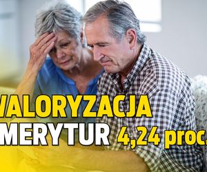 Waloryzacja emerytur 4,24 proc. 