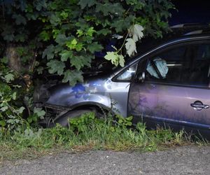 Pijany kierowca rozbił auto pod Gryżyną. Miał prawie 3 promile alkoholu