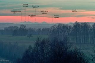 Tatry widziane ze Świętokrzyskiego