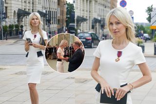 Ogórek wbiła się w obcisłą sukienkę. Tak ubrana poszła odebrać odznaczenie. Za co? Wszystko jasne!