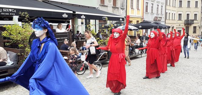 Wdowy milcząco przeszły przez Lublin. Był to protest przeciwko budowie kopani węgla przy Poleskim Parku Narodowym