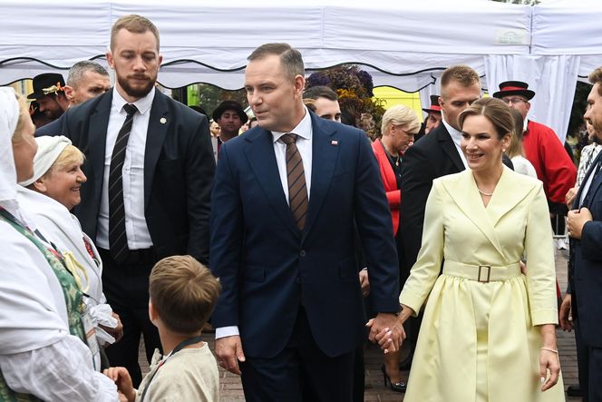 Marta Nawrocka na Dożynkach Prezydenkich