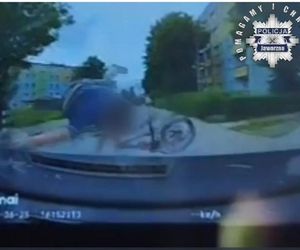 7-latek na rowerze wjechał pod samochód! Dziecko było bez opieki