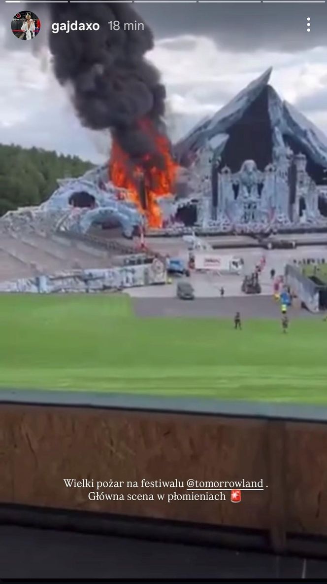 Wielki pożar na scenie głównej popularnego festiwalu. Trwa akcja gaśnicza [ZDJĘCIA]