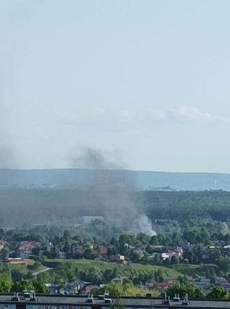 Pożar przy ulicy Wiosennej w Starachowicach