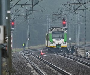 Miejsce uszkodzonych torów