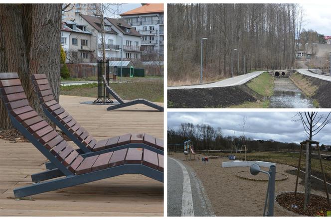 Nowy park w Olsztynie. Są ławeczki, miejsca do grillowania, plac zabaw [ZDJĘCIA]