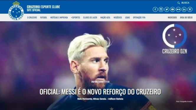 Lionel Messi w Cruzeiro