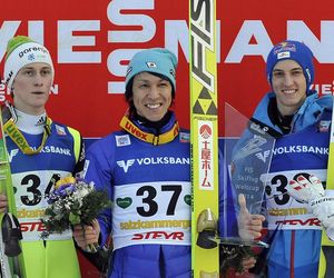 Noriaki Kasai w 2014 roku. Zwycięstwo w Bad Mitterndorf