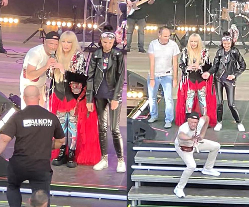 Facet wtargnął na scenę podczas koncertu Maryli Rodowicz. Ochroniarz nie zdążył