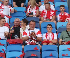 Kibice na meczu Polska - Mołdawia