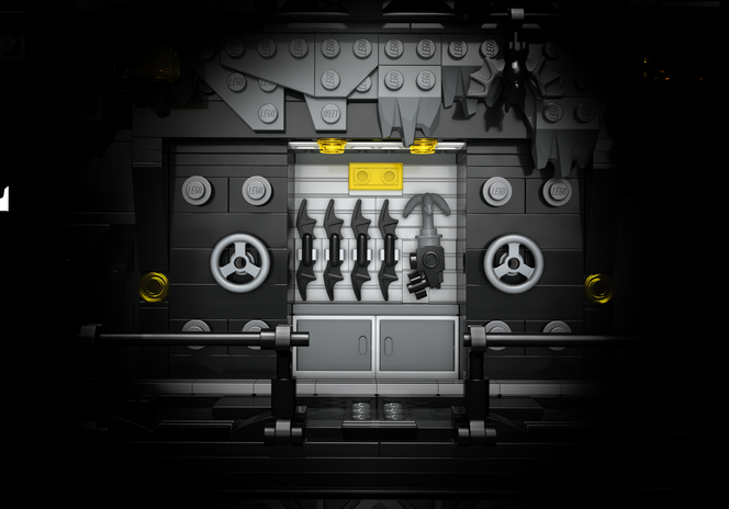 LEGO „Batman Returns” Shadow Box z Jaskini Batmana
