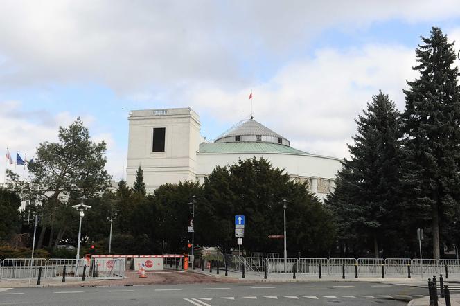 SEJM murator budynek siedziba Warszawa ulica Wiejska