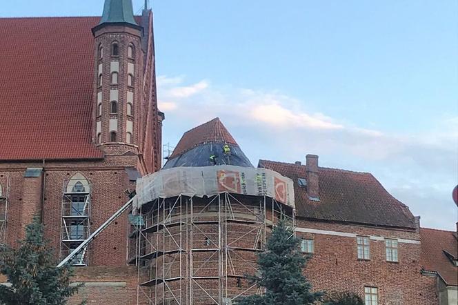 Kolejny remont na Wzgórzu Katedralnym we Fromborku. Tym razem prace objęły Basztę Kustodii