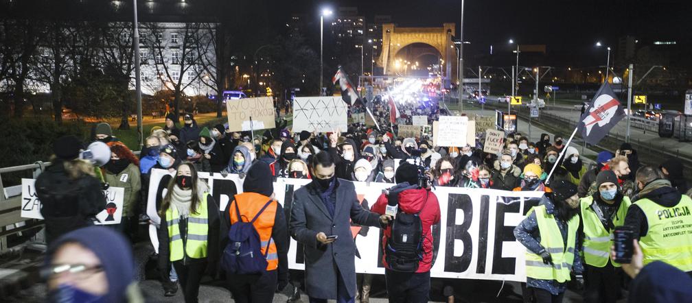 Antyrządowe protesty we Wrocławiu