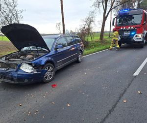 Wypadek koło Annopola. Nieprzejezdny odcinek DW 434 w pow. rawickim