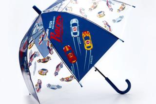 Parasol dla chłopca z wyścigówkami, parasol Pepco