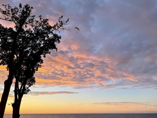 Widok z apartamentu Hevenia w Rewalu