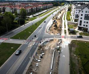 Budowa TAT na wrocławskie Jagodno trwa. Zobacz, jak przebiegają prace [ZDJĘCIA]