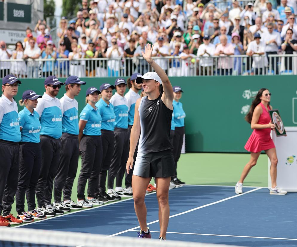 Iga Świątek po wygranym turnieju WTA 250 w Warszawie
