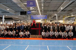 Pracownicy fabryki Panasonic w Pilźnie