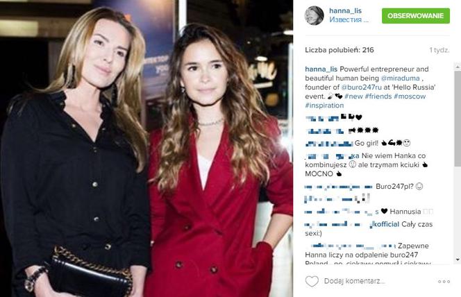 Hanna Lis pomysł na nową pracę weźmie z Rosji?