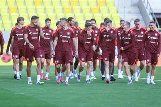 Trening i konferencja prasowa reprezentacji Polski