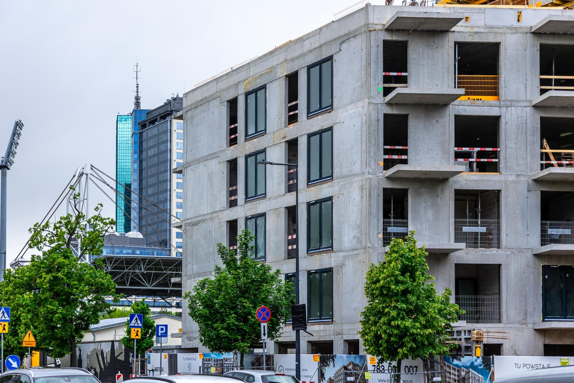 Konwiktorska Residence w Warszawie w trakcie budowy