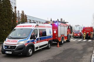Ewakuacja w Narodowym Instytucie Onkologii (17.01.2025)