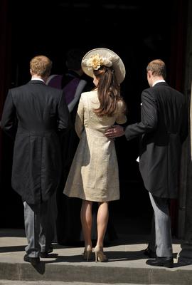 Ślub Zary Phillips i Mike'a Tindalla Książę Harry, Księżna Catherine, Książę William