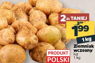 ziemniaki wczesne 1,99 zl/kg