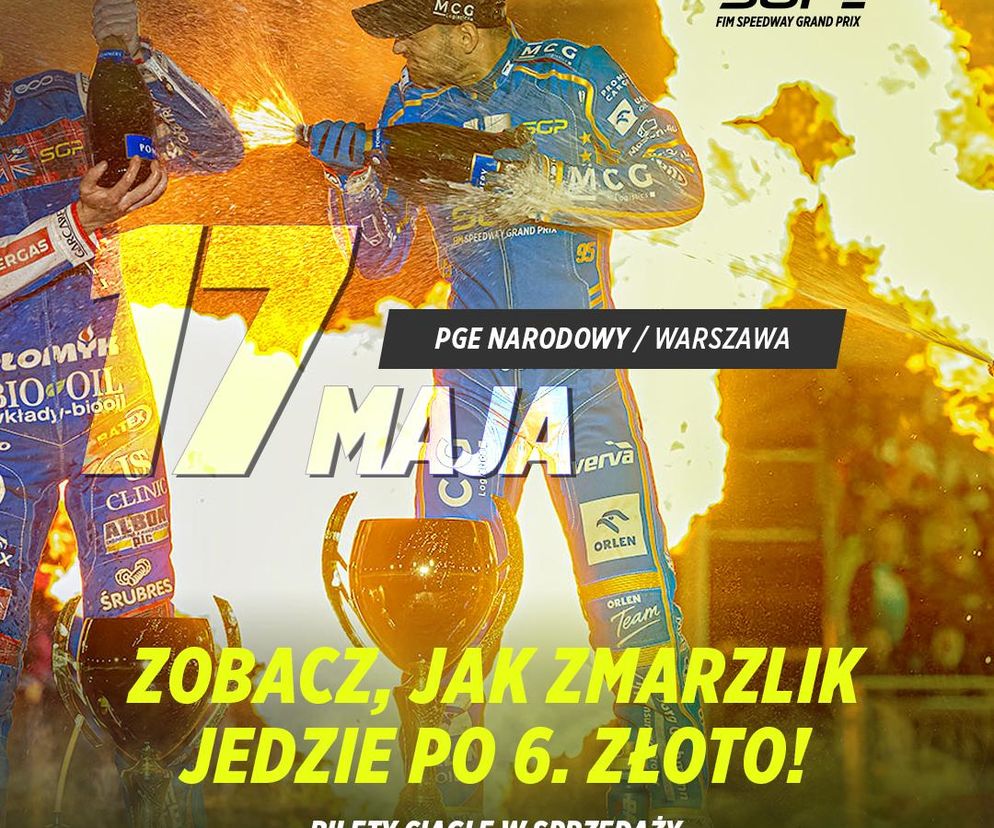 Żużel wraca do Warszawy. 17 maja obejrzyj MŚ z trybun PGE Narodowego
