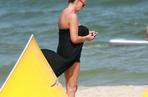 Anna Korcz na plaży na Bałtykiem