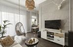 salon i telewizor