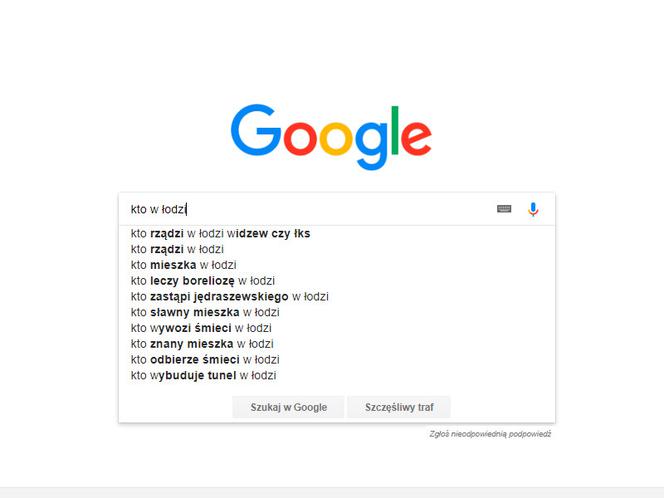 Łódź w Google. Czego szukamy najczęściej?