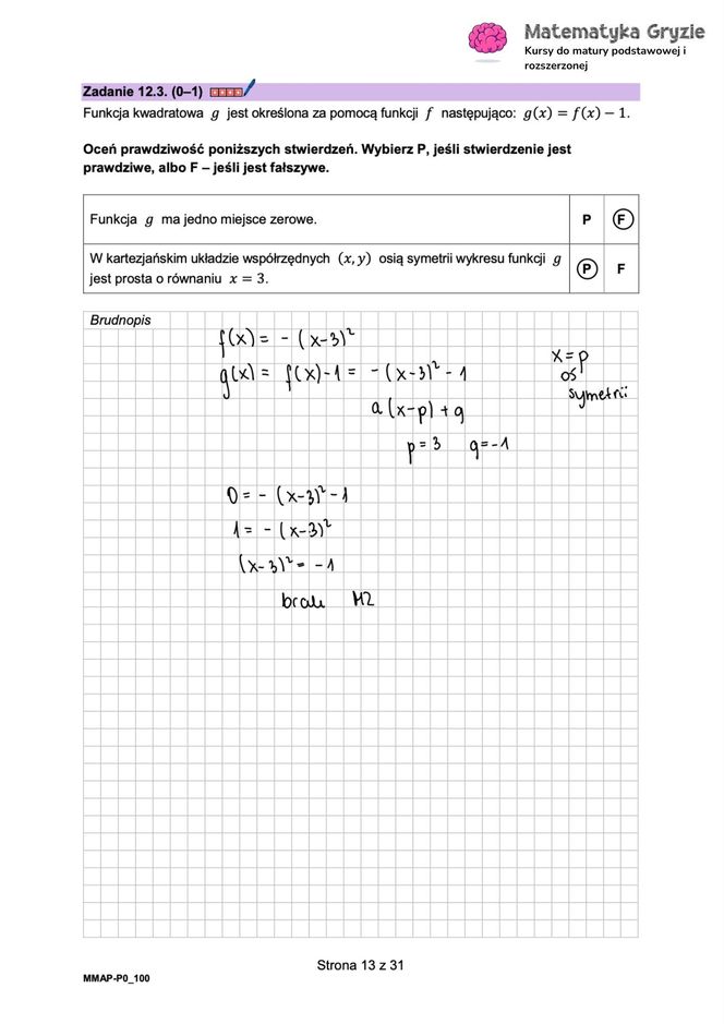 Matura próbna MATEMATYKA 2024 - ODPOWIEDZI, GOTOWE ROZWIĄZANIA