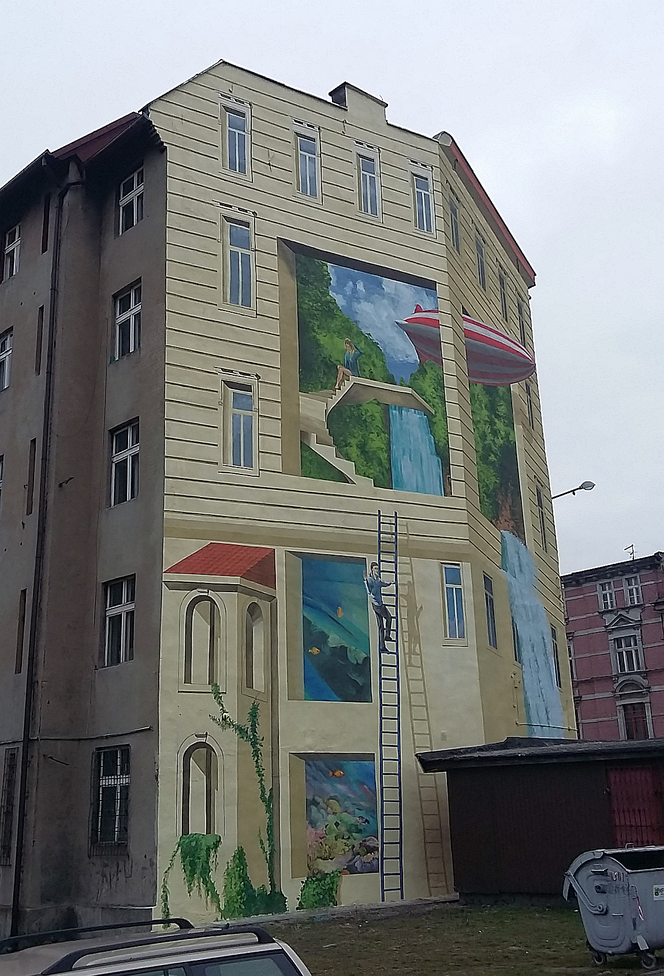 Mural 3D w Katowicach