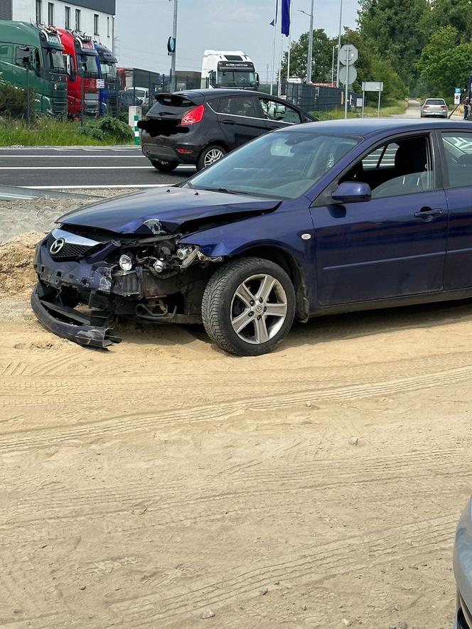 Wypadek wozu strażackiego OSP Dąbrowa