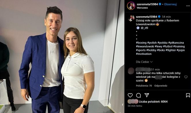 Robert Lewandowski i Julia Szeremeta