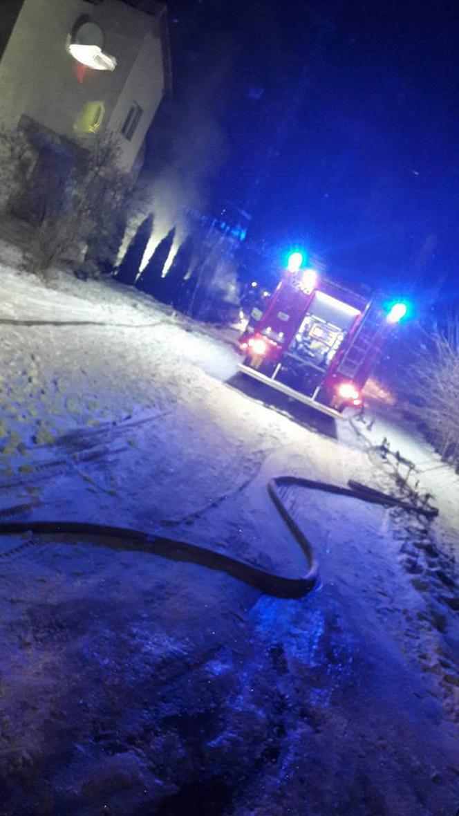 Pożar domu na osiedlu Słocina w Rzeszowie