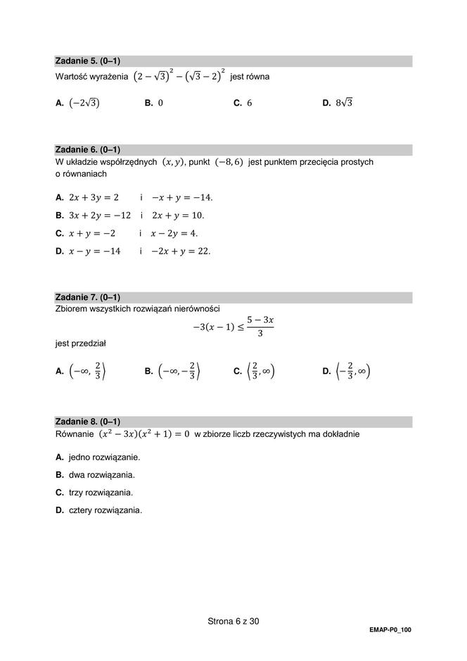 Matura poprawkowa 2023: matematyka. Arkusze CKE i odpowiedzi rozwiązane przez eksperta [Formuła 2015] 