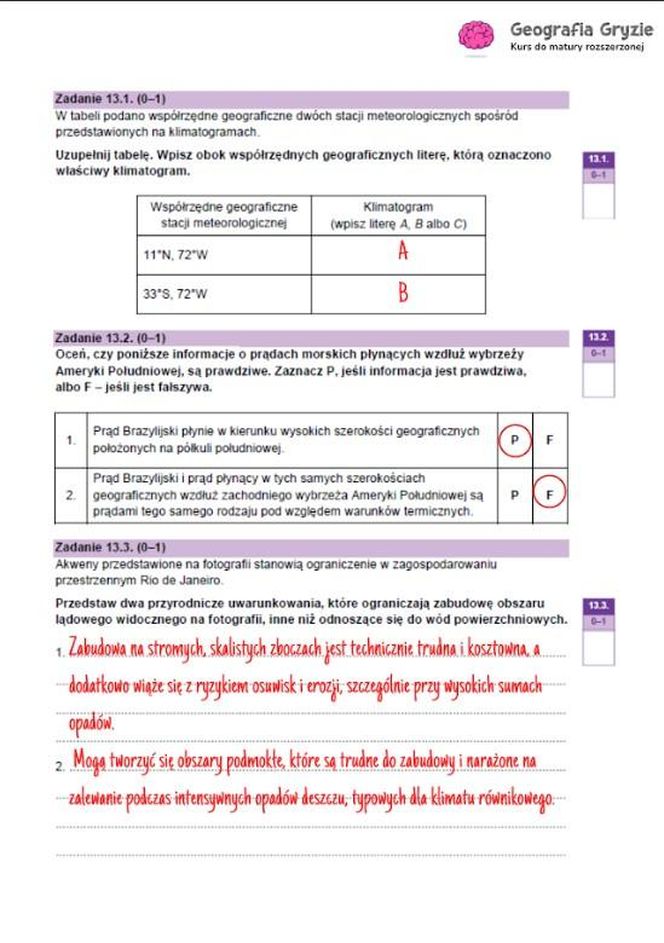 Matura 2025 geografia rozszerzona - odpowiedzi do arkusza CKE 15.05.2025 - Formuła 2023