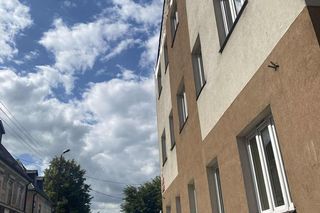 Spadła elewacja w Bialej Podlaskiej