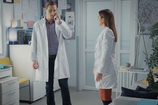 M jak miłość, odcinek 1850: Aneta (Ilona Janyst), Olek (Maurycy Popiel)